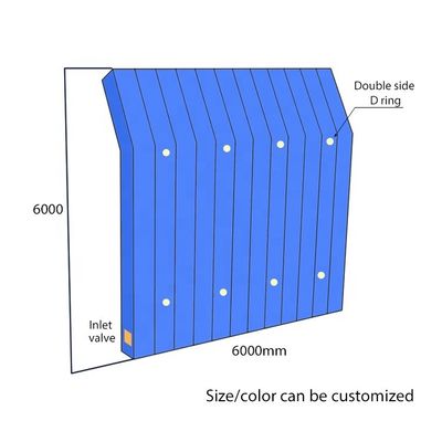 Litong Outdoor Wiederverwendbare und Verlagerbare Temporäre PVC 6m*6m Aufblasbare Lärmschutzwand
