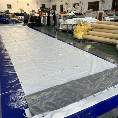 Litong gute Festigkeit wasserdicht angepasste weiße PVC-beschichtete Tarpaulin-Lkw-Lkw-Abdeckung