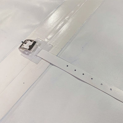 Litong gute Festigkeit wasserdicht angepasste weiße PVC-beschichtete Tarpaulin-Lkw-Lkw-Abdeckung