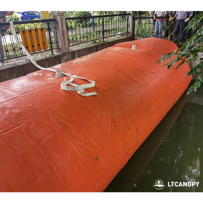 Litong China Fabrik Kundenspezifischer Aufblasbarer PVC-Hochwasserschutzdamm in Großformat