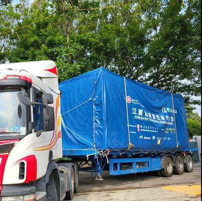 Litong Hersteller Semi-Trailer PVC-Beschichtete Stoffe Drucklogo Lkw-Bedeckungen PVC-Platten Seitenvorhang