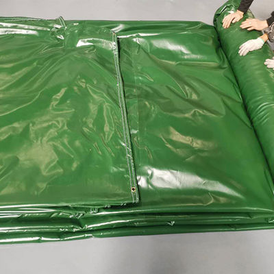 Litong Hochwertige Ripstop-Plane, dunkelgrüne Farbe, PVC-beschichtet, wasserdicht für LKW, LKW-Abdeckung, Plane, PVC-Seitenwand
