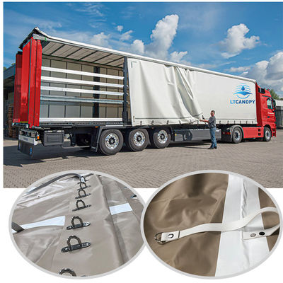 Litong China Factory Khaki-Fahrzeugdeckung Großhandel Schwerlast-Platten PVC-beschichtete Tarpaulin-LKW-Deckung