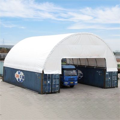 Litong Hochwertige PVC-Kuppel Industrie-Schifffahrt Container Schutz Schuppen Lagerausrüstung Container Dach