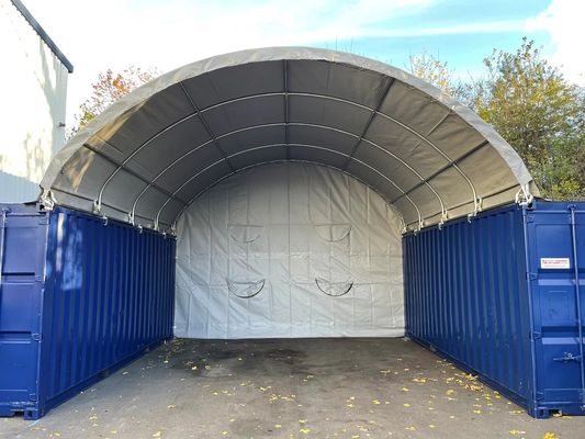 Litong Hochwertige PVC-Kuppel Industrie-Schifffahrt Container Schutz Schuppen Lagerausrüstung Container Dach