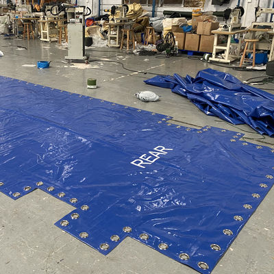 Litong offener Top Container Blaue PVC-Plattenhülle