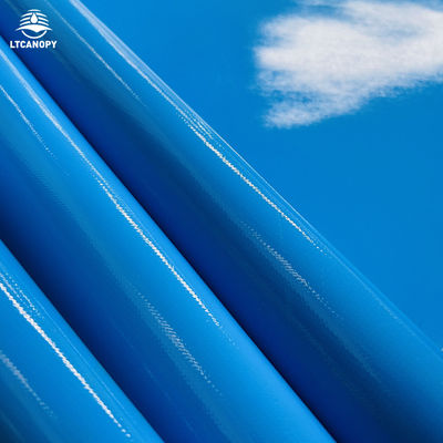 Litong Outdoor Wasserdichte Cargo-Abdeckung Plane Blau PVC-Abdeckplane