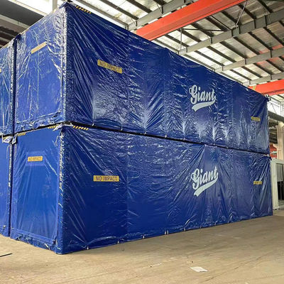 Litong Eco-Friendly Box Form Versand Container Abdeckung Tarp Blau 750gsm PVC Tarpaulin Abdeckung