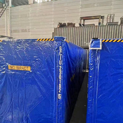 Litong Eco-Friendly Box Form Versand Container Abdeckung Tarp Blau 750gsm PVC Tarpaulin Abdeckung