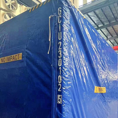 Litong Eco-Friendly Box Form Versand Container Abdeckung Tarp Blau 750gsm PVC Tarpaulin Abdeckung