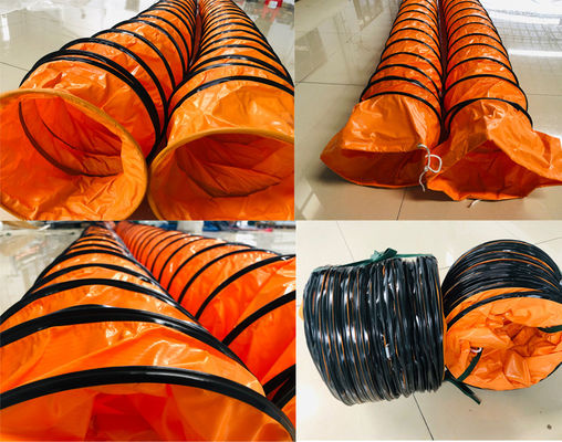Litong 14 Zoll Flammenhemmender PVC-Flexibler Schlauch 12 Zoll PVC-Luftkanalschlauch