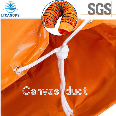 Litong Flammschutz Best 10" 12" Flexibler PVC-Luftkanal-Schlauch PVC-Gewebe für Kanalbau China Hersteller