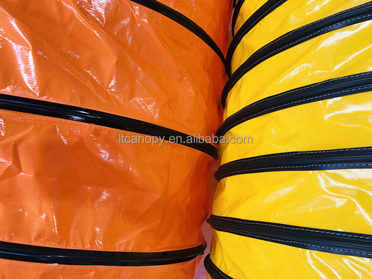 Litong Flammschutz Best 10" 12" Flexibler PVC-Luftkanal-Schlauch PVC-Gewebe für Kanalbau China Hersteller