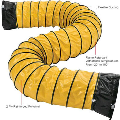 Bestseller Minen Lüftungskanal Tragbarer Bläser Schlauch Flexibler Lüftungskanal PVC-Laminat überzogenem Gewebe Hersteller