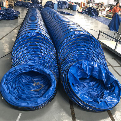 Litong China Fabrik 12 Zoll flexiblen Kanal Schlauch zum Verkauf Luftkanal Schlauch Herstellung Klimaanlage PVC Kanal Schlauch