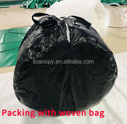 Litong China Herstellung Flexibler Luftkanalrohr Silizium Leinwand Weicher Luftkanalrohr
