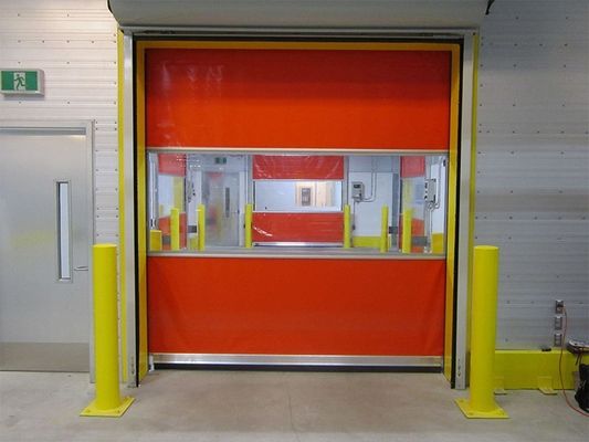 Großer Verkauf Kaltlagerung Rollende Klapprollenläden Schnelle PVC Stoff Tür Elektrische Pvc schnelle automatische Tür