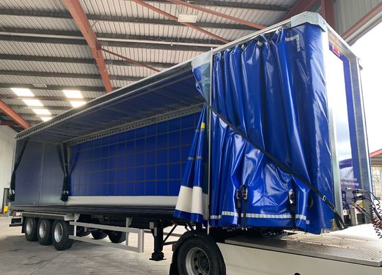 Wasserdichte blaue PVC-Sonderanfertigung Planen für Container-LKW-Planen PVC-beschichtetes Gewebe LKW-Seitenwand