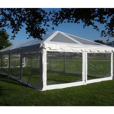 Litong Hochfeste weiße PVC-Planen-Eventzelte Outdoor-Hochzeitsparty 20x40 mit Seitenvorhang