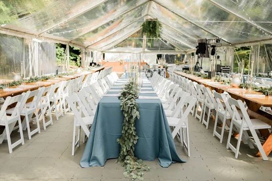 Litong Hochfeste weiße PVC-Planen-Eventzelte Outdoor-Hochzeitsparty 20x40 mit Seitenvorhang