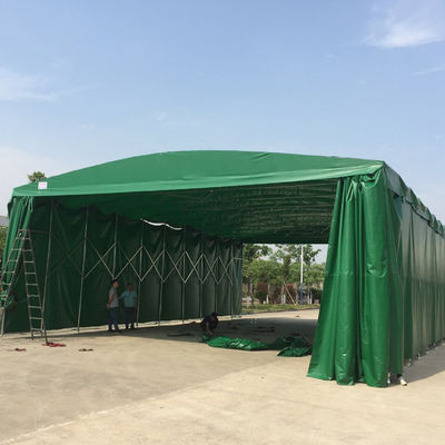 Litong Große mobile Push-Pull Canopy Außententelt Rückziehbares Zelt Klappkante Sonnenschirm Parkhütte