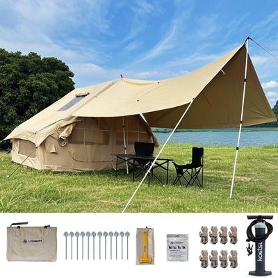 Litong Dauerhaft 600D Oxford Stoff Leinwand Zelt aufblasbare Hütte Zelt für Camping